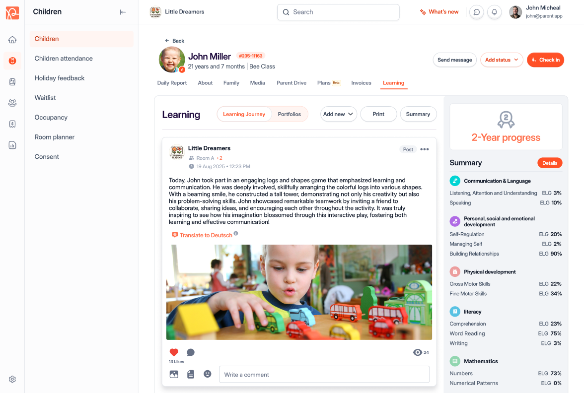 New layout _ Journey and Learning