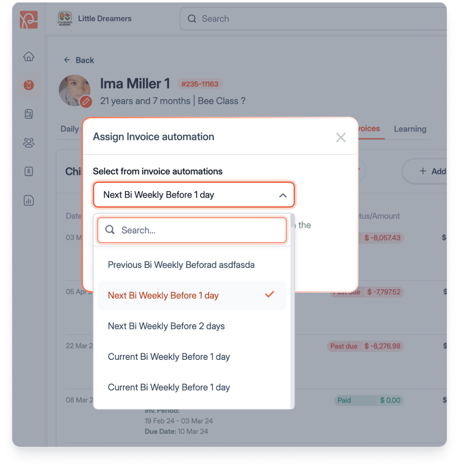 Automated invoicing