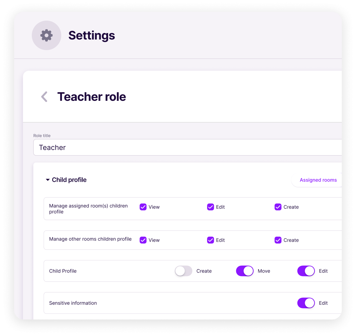 Roles and Permissions